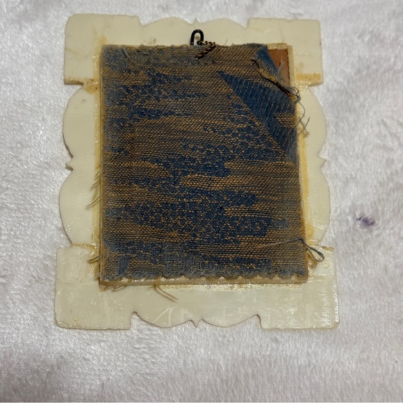 Rare Antique Islamic Bone Plaque with image of Mosque and text - Picture 3 of 5